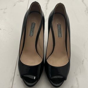 Great work shoes. Authentic Prada platform heels.